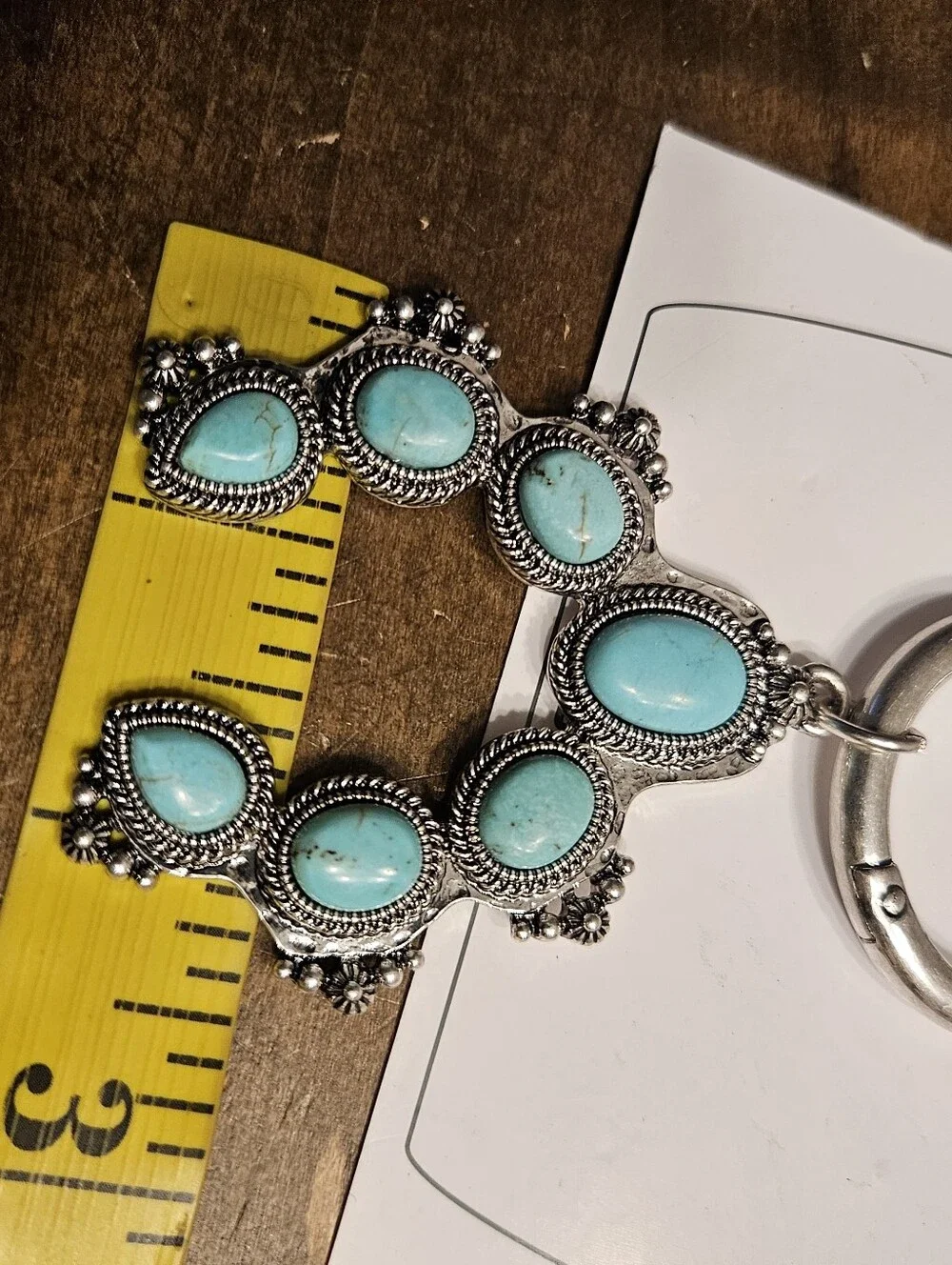Chicos turquoise silvertone